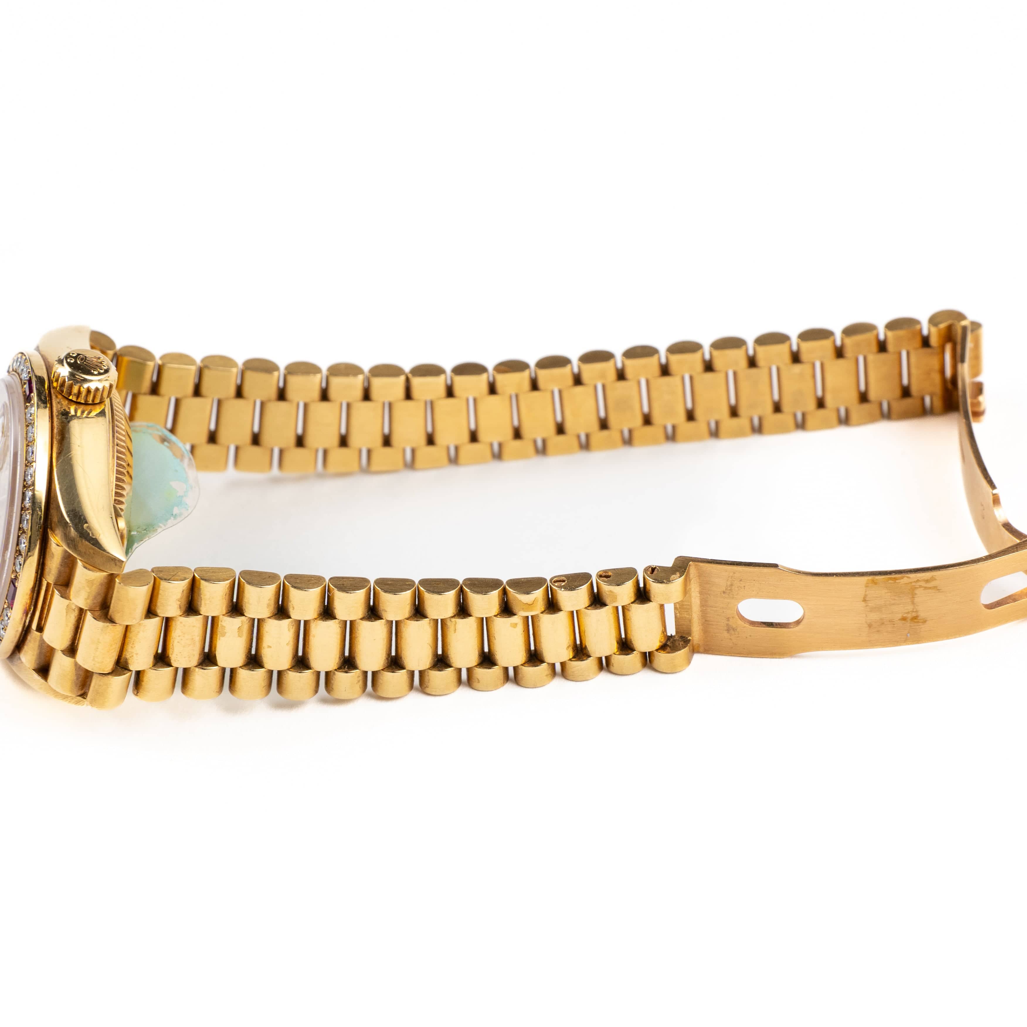 Rolex Datejust 79068 'Ladies' Yellow Gold Diamond Ruby Dial and