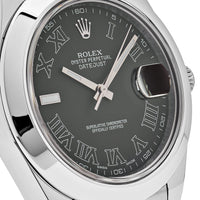 Thumbnail for Rolex Datejust Stainless Steel Gray Roman Dial 116300 Wrist Aficionado
