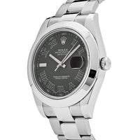 Thumbnail for Rolex Datejust Stainless Steel Gray Roman Dial 116300 Wrist Aficionado