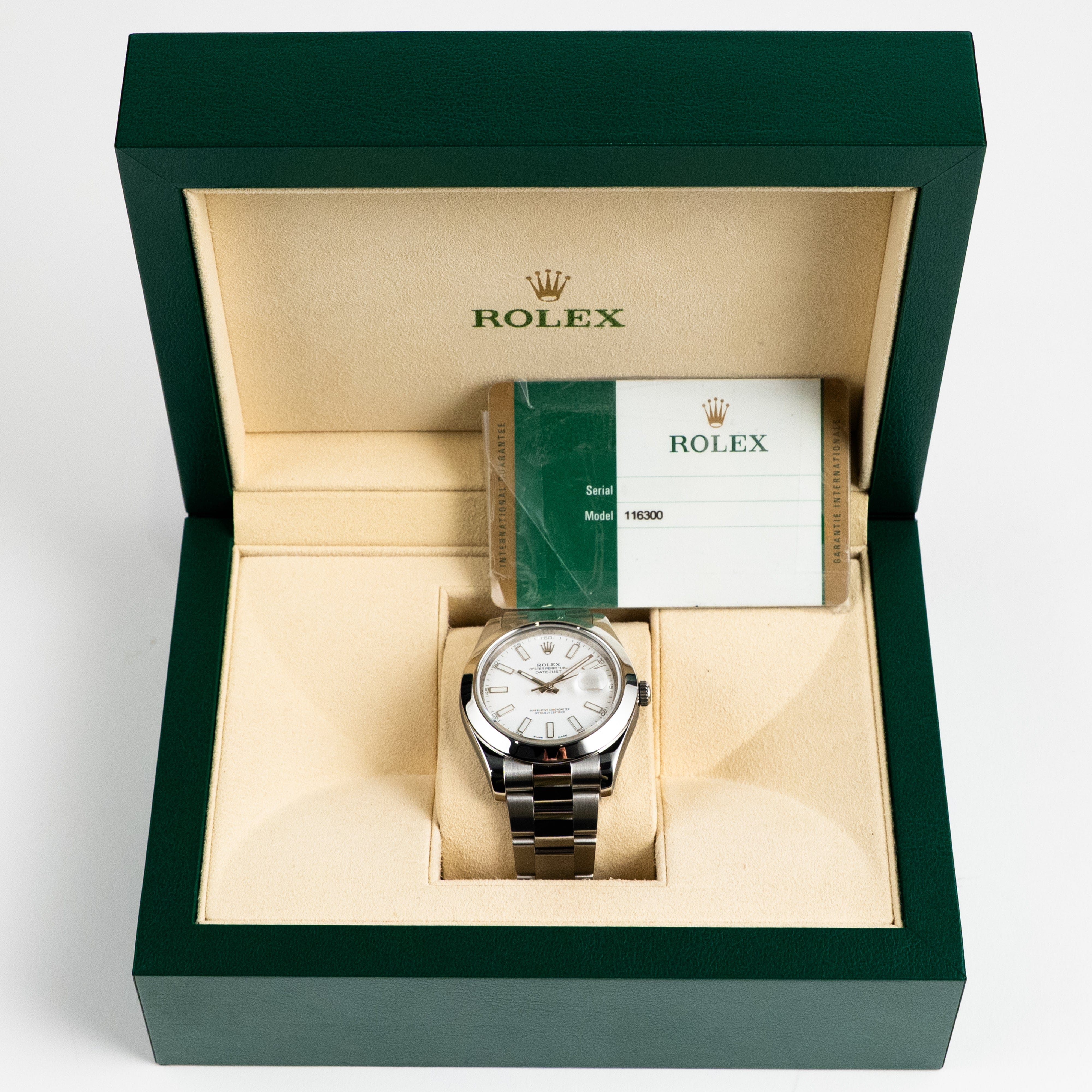 Rolex Datejust II 116300 Stainless Steel White Dial Oyster (2017