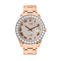 Thumbnail for Luxury Watch Rolex Datejust Pearlmaster 39 Diamond Paved Dial 86285 Wrist Aficionado