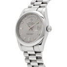 Rolex Day-Date ⁠118206 Platinum Silver Diamond Dial (2022)