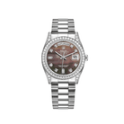 Rolex Day-Date 118389 White Gold Tahitian Mother of Pearl Diamond Dial Diamond Bezel (2023)