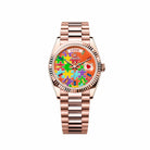 Rolex Day-Date 128235-0063 'Emoji Puzzle' Rose Gold