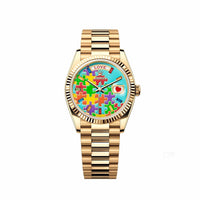 Thumbnail for Rolex Day-Date 128238-0106 'Emoji Puzzle' Yellow Gold