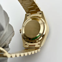 Thumbnail for Rolex Day-Date 128238 Yellow Gold Green Diamond Dial (2020)