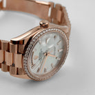 Rolex Day-Date 128345RBR Rose Gold Mother of Pearl Diamond Bezel (2025)
