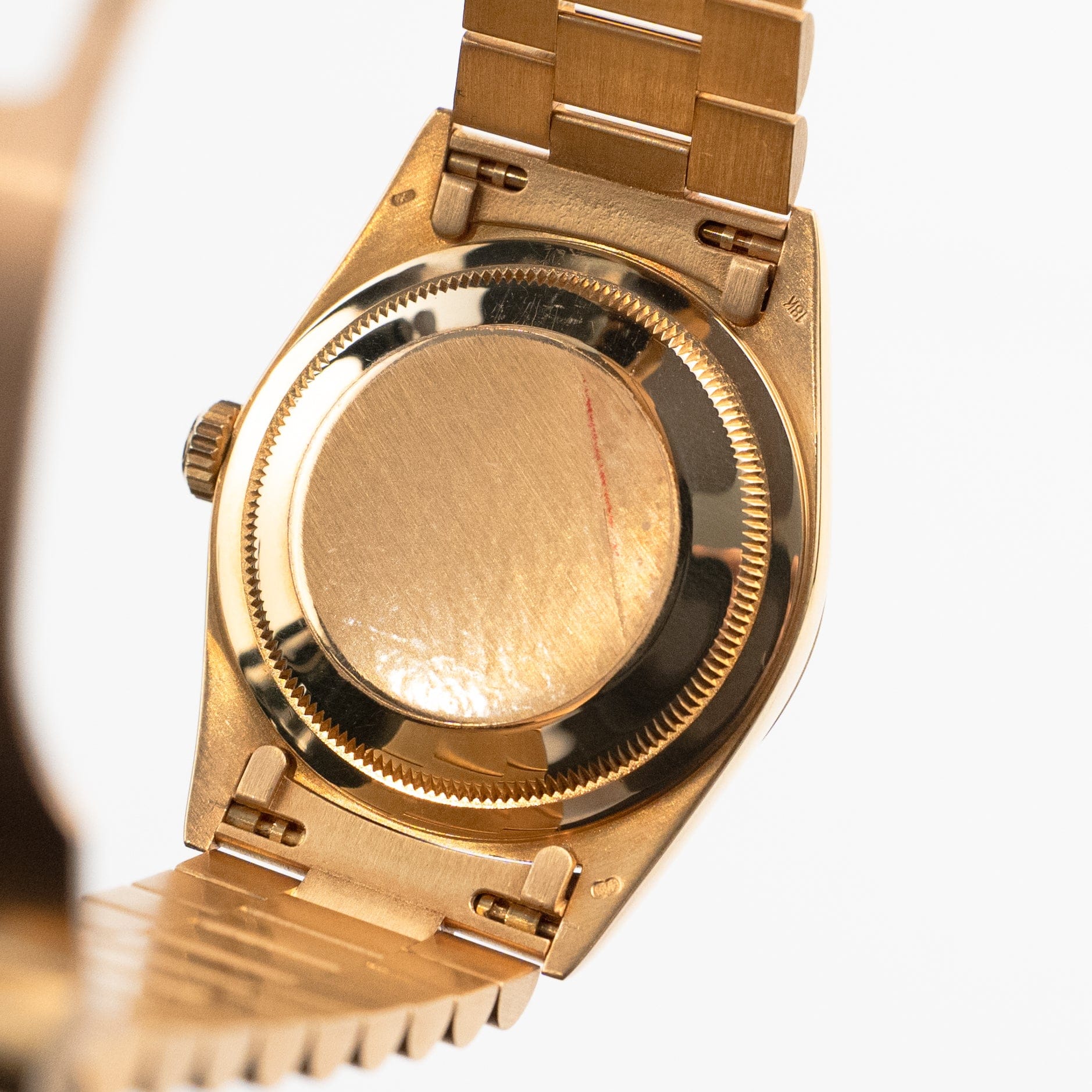 Rolex Day-Date 18238 Yellow Gold Champagne Diamond Baguette Dial (1991)