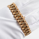 Rolex Day-Date 18238 Yellow Gold Champagne Diamond Baguette Dial (1991)