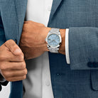 Rolex Day-Date 228206 40 Platinum Ice Blue Diagonal Motif Dial (2017)