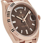 Rolex Day-Date 228235  Rose Gold Chocolate Baguette Diamond Dial (2023)