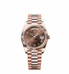 Rolex Day-Date 228235 Rose Gold Chocolate Roman Dial