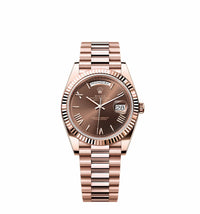 Thumbnail for Rolex Day-Date 228235 Rose Gold Chocolate Roman Dial