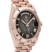 Thumbnail for Rolex Day-Date 228235 Rose Gold Slate Ombré Dial