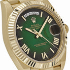 Rolex Day-Date 228238 Yellow Gold Green Ombre Roman Numeral Dial