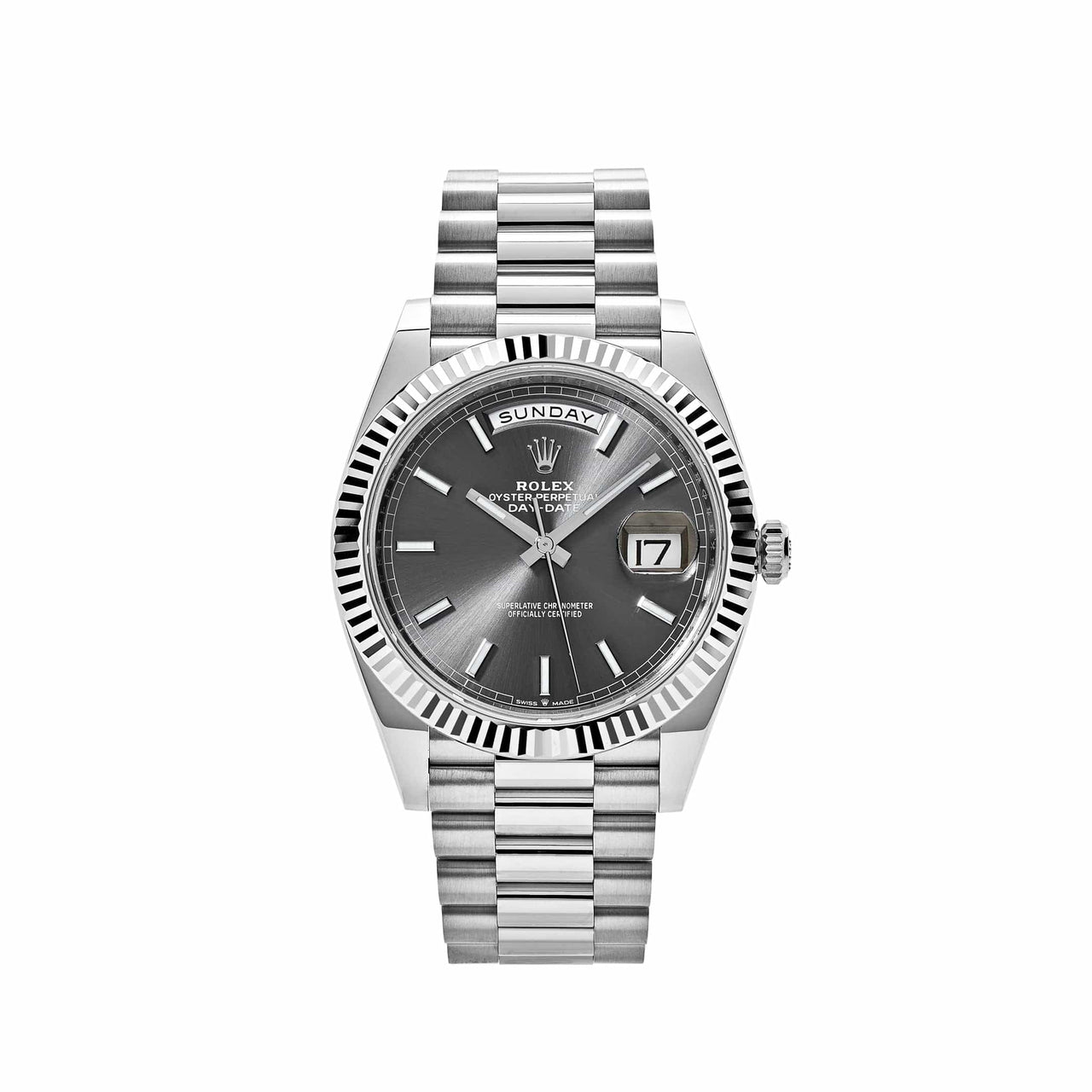 Rolex Day-Date 228239 White Gold Slate Dial (2024)