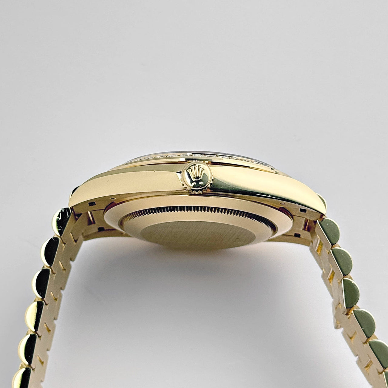 Rolex Day-Date 228348RBR Yellow Gold Black Diamond Dial Diamond Bezel (2021)