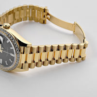 Thumbnail for Rolex Day-Date 228348RBR Yellow Gold Black Diamond Dial Diamond Bezel (2021)