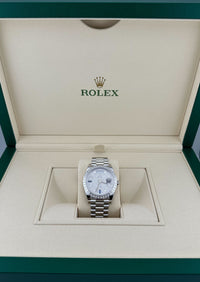 Thumbnail for Rolex Day-Date 228396TBR Platinum Diamond Bezel Diamond-Paved Dial (2023)