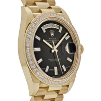 Thumbnail for Rolex Day-Date  228398TBR Yellow Gold Onyx Baguette Diamond Dial Baguette Bezel (2023)