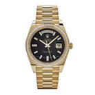 Rolex Day-Date  228398TBR Yellow Gold Onyx Baguette Diamond Dial Baguette Bezel (2023)