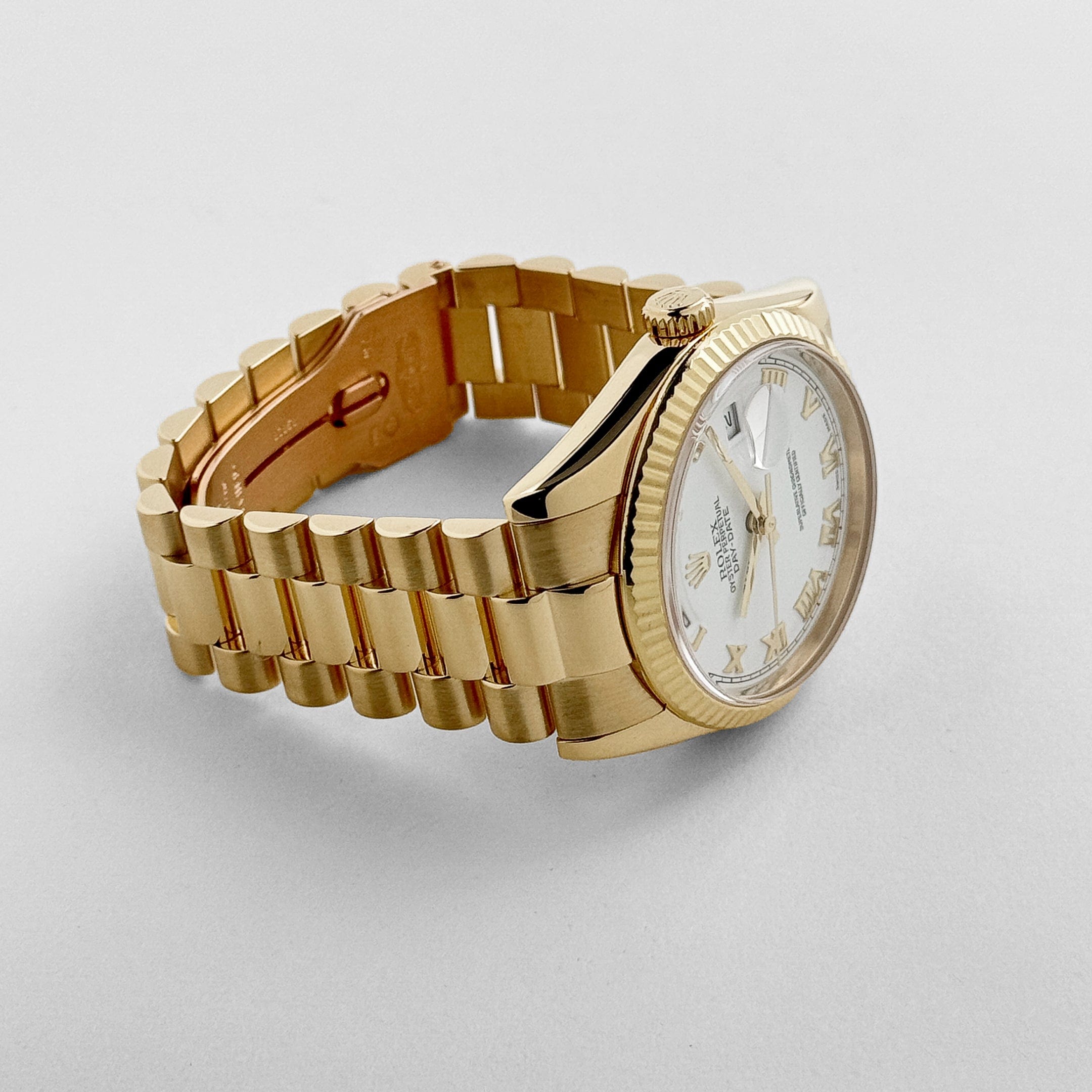 Rolex Day-Date 36 118238 Yellow Gold White Roman Numerals Dial (2021)