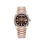 Rolex Day-Date 36 128235 Rose Gold Brown Ombre Diamond Dial (2022)