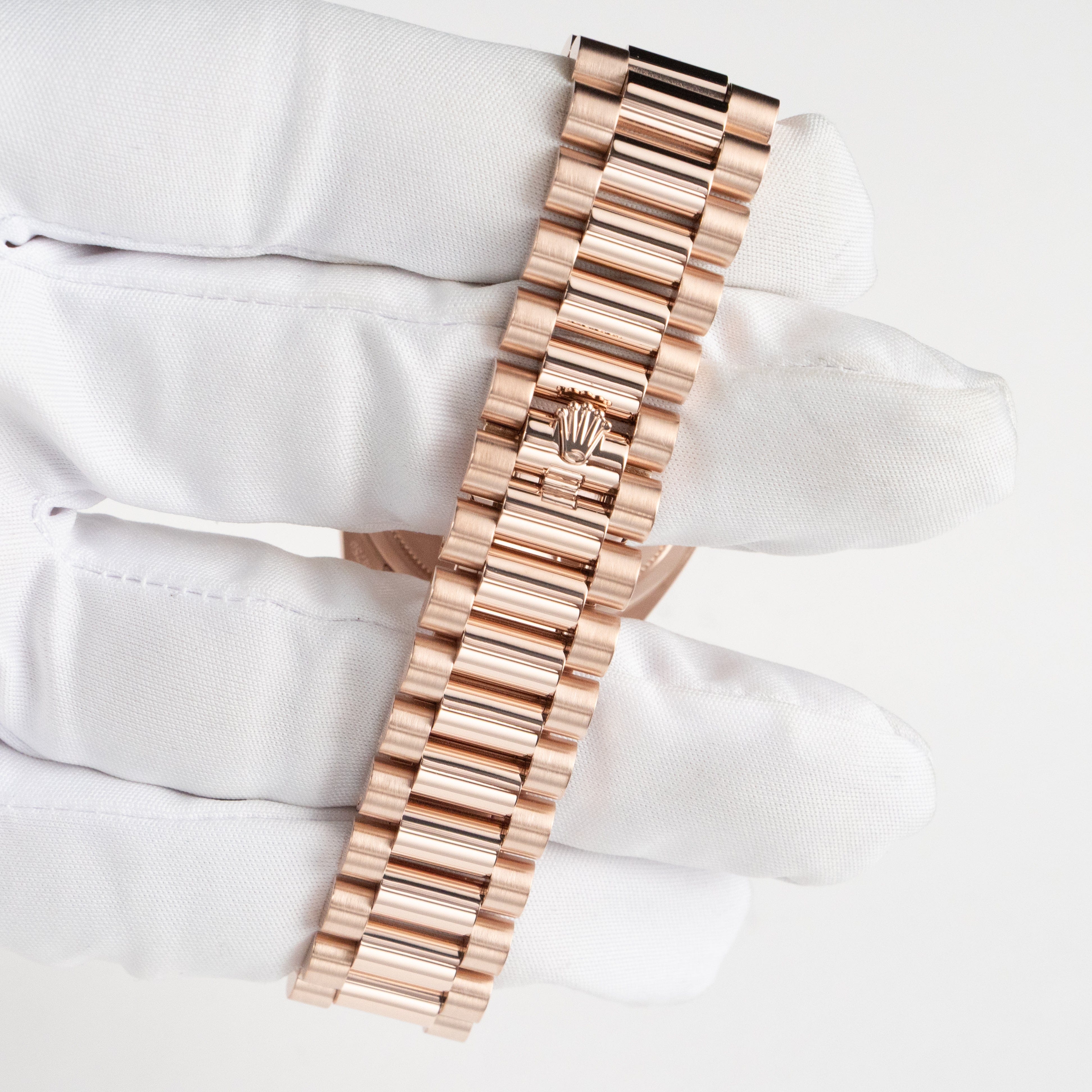 Rolex Day-Date 36 128235 Rose Gold Brown Ombre Diamond Dial (2022)