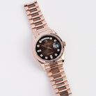 Rolex Day-Date 36 128235 Rose Gold Brown Ombre Diamond Dial (2022)