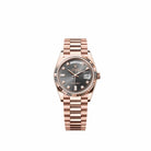 Rolex Day-Date 36 128235 Rose Gold Slate Diamond Dial President (2026)