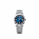 Rolex Day-Date 36 128236 Platinum Blue Ombré Diamond Dial President (2026)