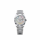 Rolex Day-Date 36 128236 Platinum Diamond-Paved Sapphire Dial President (2026)