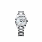 Rolex Day-Date 36 128236 Platinum White Mother of Pearl Diamond Dial President (2026)