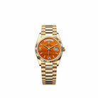 Rolex Day-Date 36 128238 Yellow Gold Carnelian Diamond Dial President (2026)
