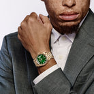 Rolex Day-Date 36 128238 Yellow Gold Green Diamond Baguette Dial (2025)