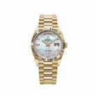 Rolex Day-Date 36 128238 Yellow Gold White Mother of Pearl Diamond Dial (2026)
