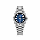 Rolex Day-Date 36 128239 White Gold Blue Ombre Diamond Dial (2023)