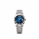 Rolex Day-Date 36 128239 White Gold Blue Ombre Roman Dial President (2026)