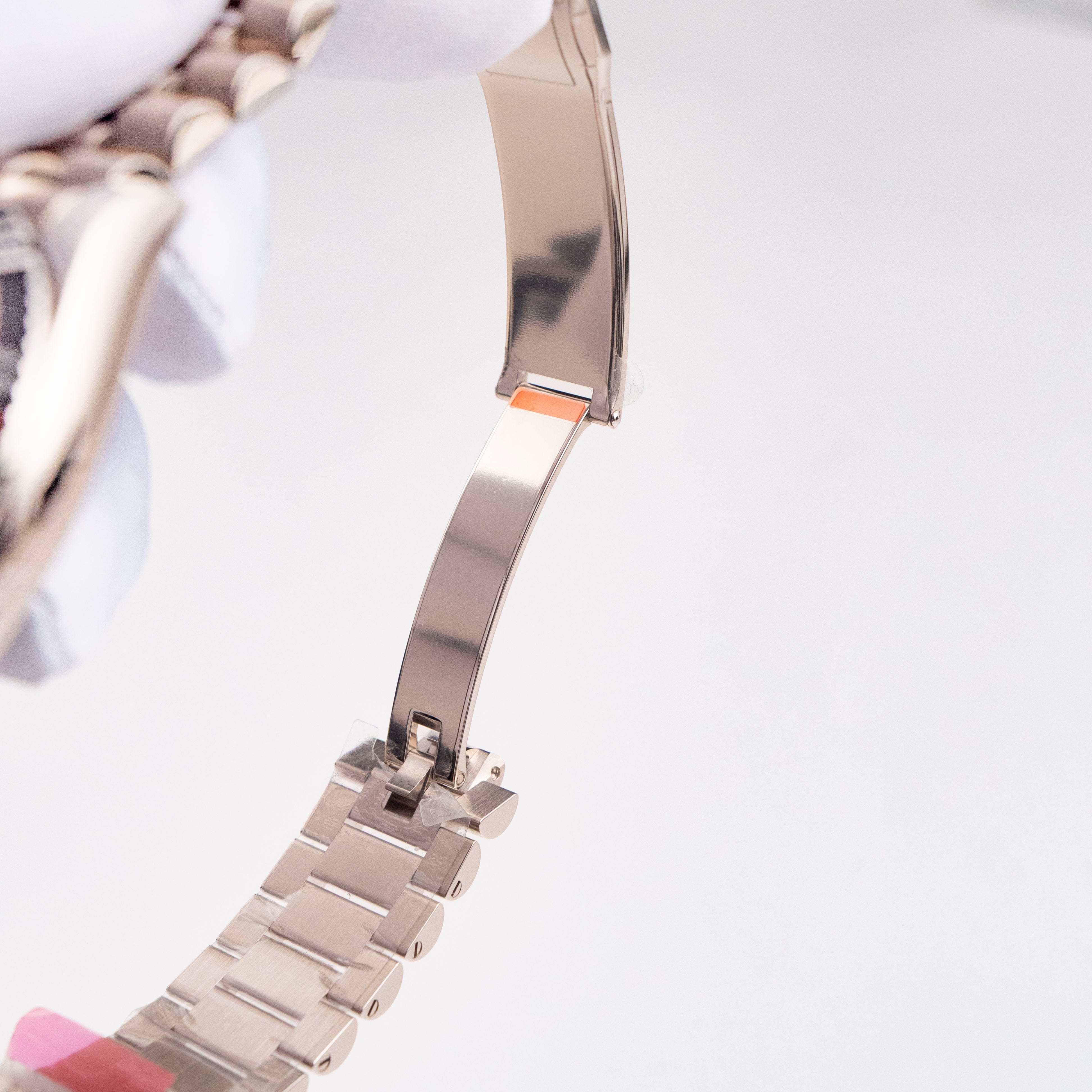 Rolex Day-Date 36 128239 White Gold Pink Opal Diamond Roman Numerals Dial (2025)