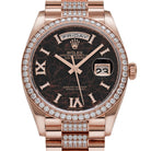 Rolex Day-Date 36 128345RBR Rose Gold Eisenkiesel Diamond Dial Diamond Bezel (2022)