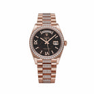 Rolex Day-Date 36 128345RBR Rose Gold Eisenkiesel Diamond Dial Diamond Bezel (2022)
