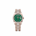 Rolex Day-Date 36 128345RBR Rose Gold Green Aventurine Diamond Dial Diamond-Set President Diamond Bezel (2026)