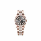 Rolex Day-Date 36 128345RBR Rose Gold Slate Diamond Dial Diamond-Set President Diamond Bezel (2026)