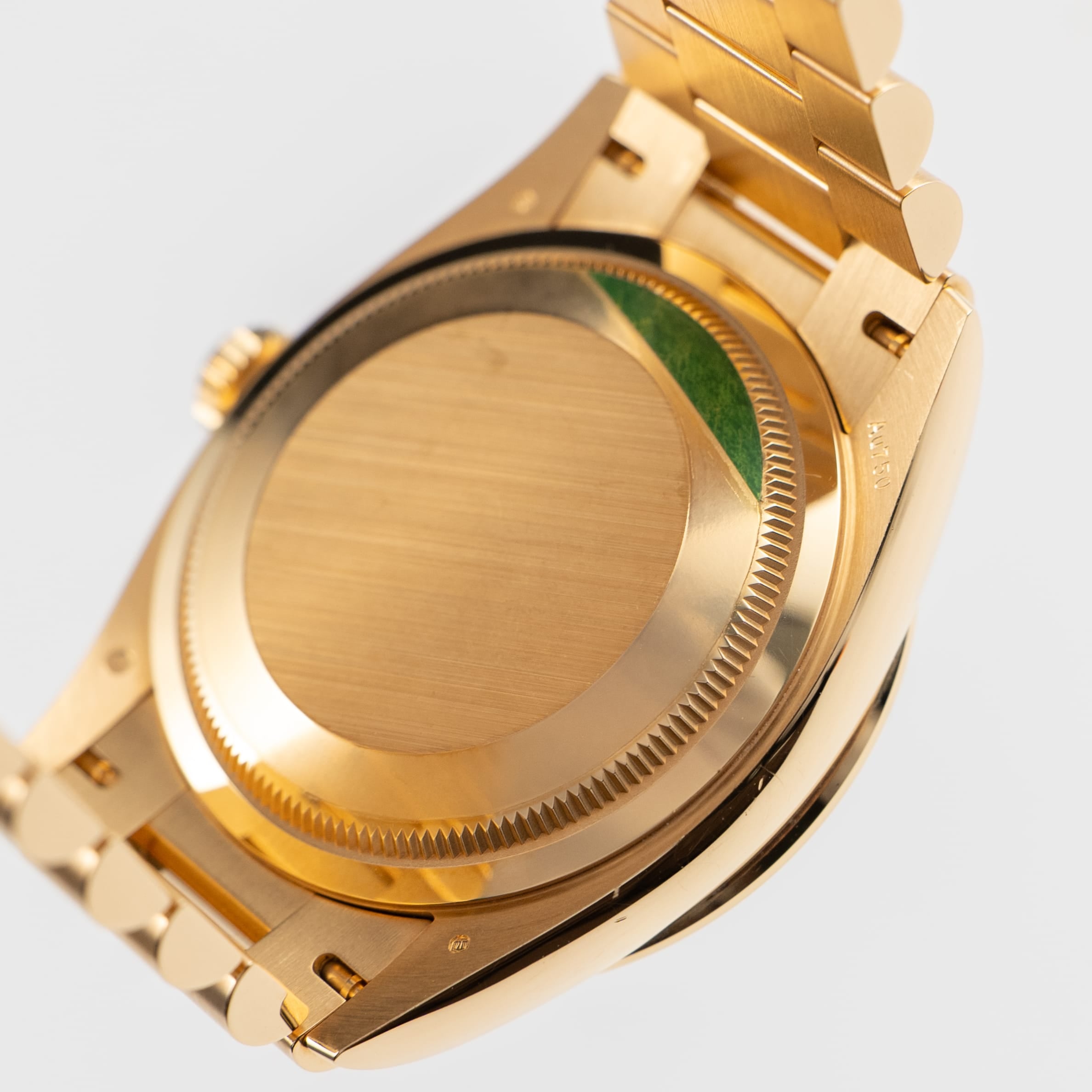 Rolex Day-Date 36 128348RBR Yellow Gold Green Malachite Diamond