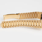 Rolex Day-Date 36 128398TBR Yellow Gold Turquoise Stone Diamond Roman Numerals Dial Diamond Bezel