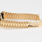 Rolex Day-Date 36 128398TBR Yellow Gold Turquoise Stone Diamond Roman Numerals Dial Diamond Bezel