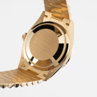 Rolex Day-Date 36 128398TBR Yellow Gold Turquoise Stone Diamond Roman Numerals Dial Diamond Bezel