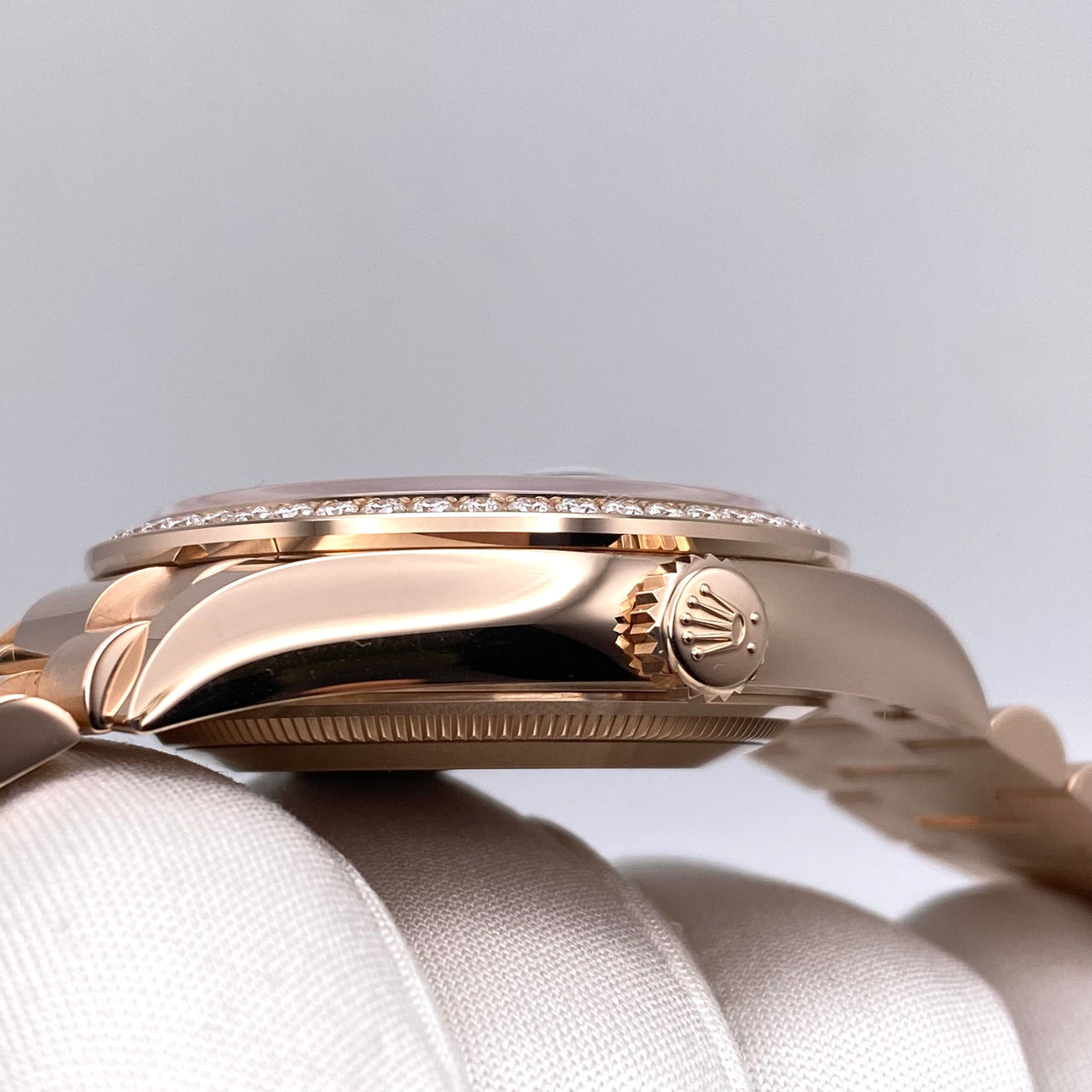 Luxury Watch Rolex Day-Date 36 Rose Gold Eisenkiesel Diamond Dial 128345RBR Wrist Aficionado