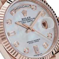 Thumbnail for Luxury Watch Rolex Day-Date 36 Rose Gold MOP Diamond Dial 128235 Wrist Aficionado