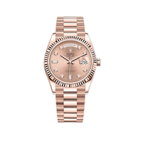 Thumbnail for Luxury Watch Rolex Day-Date 36 Rose Gold Pink Diamond Dial 128235 Wrist Aficionado